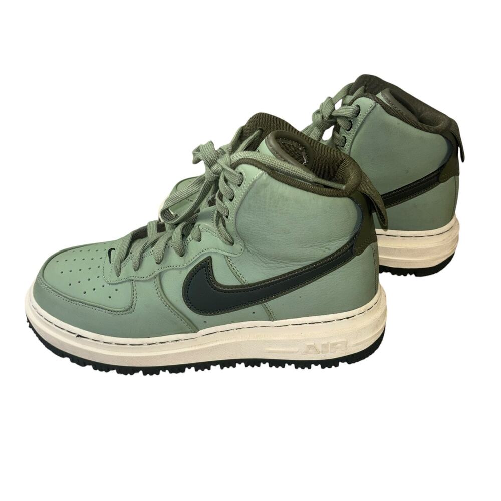 Nike Air Force 1 High Sneaker Boot Oil Green Men’s 8.5 Womens 10 Casual Athletic - Picture 2 of 13